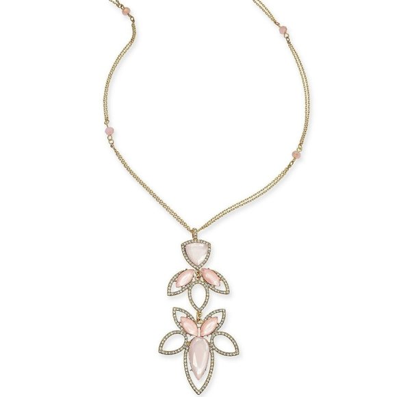 I.N.C. Gold-Tone Stone and Crystal Pendant Necklace, 28" + 3" Extender - Picture 1 of 1
